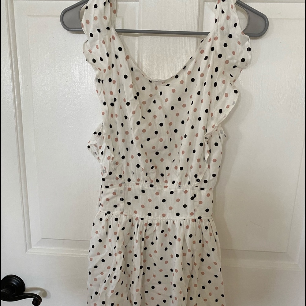 Daisy boutique pink and black polka dot dress